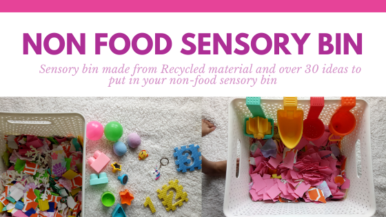 Non food Sensory Bin ideas