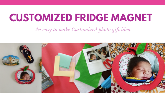 Customized photo gift fridge magnet