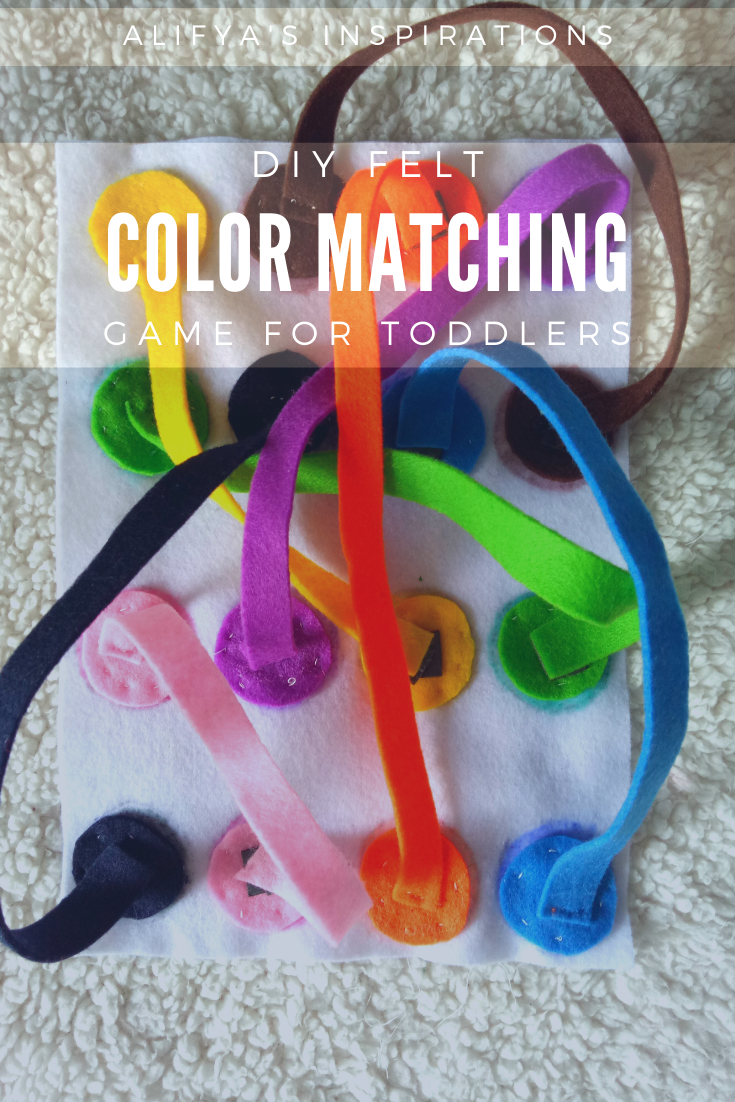 DIY Felt color matching Activity for toddlers