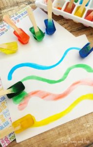 painting ideas for kids ice
