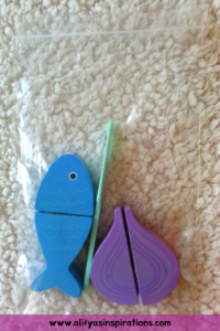 Wooden Vegetables Busy Bag for toddlers