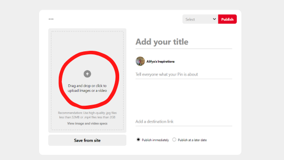 Schedule pins on pinterest