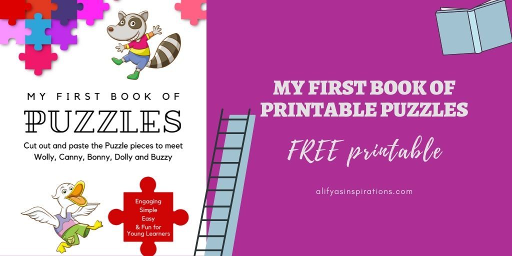 Cut and paste printable puzzle book