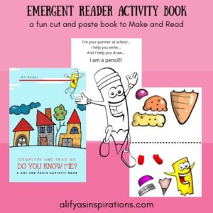 Emergent reader activity book